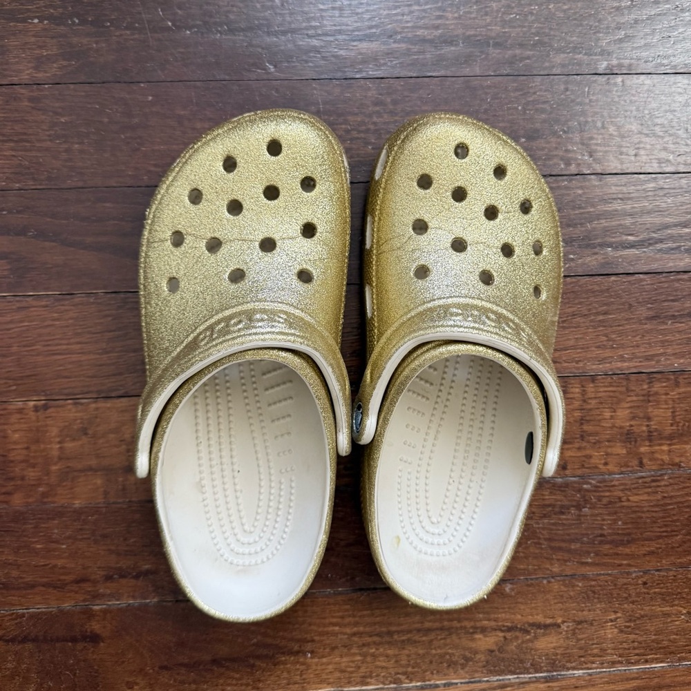 CROCS Glittery Gold